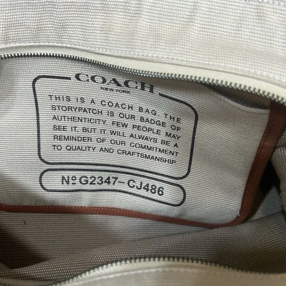 COACH Canvas Tote Bag GUC w dust bag authentic Bags